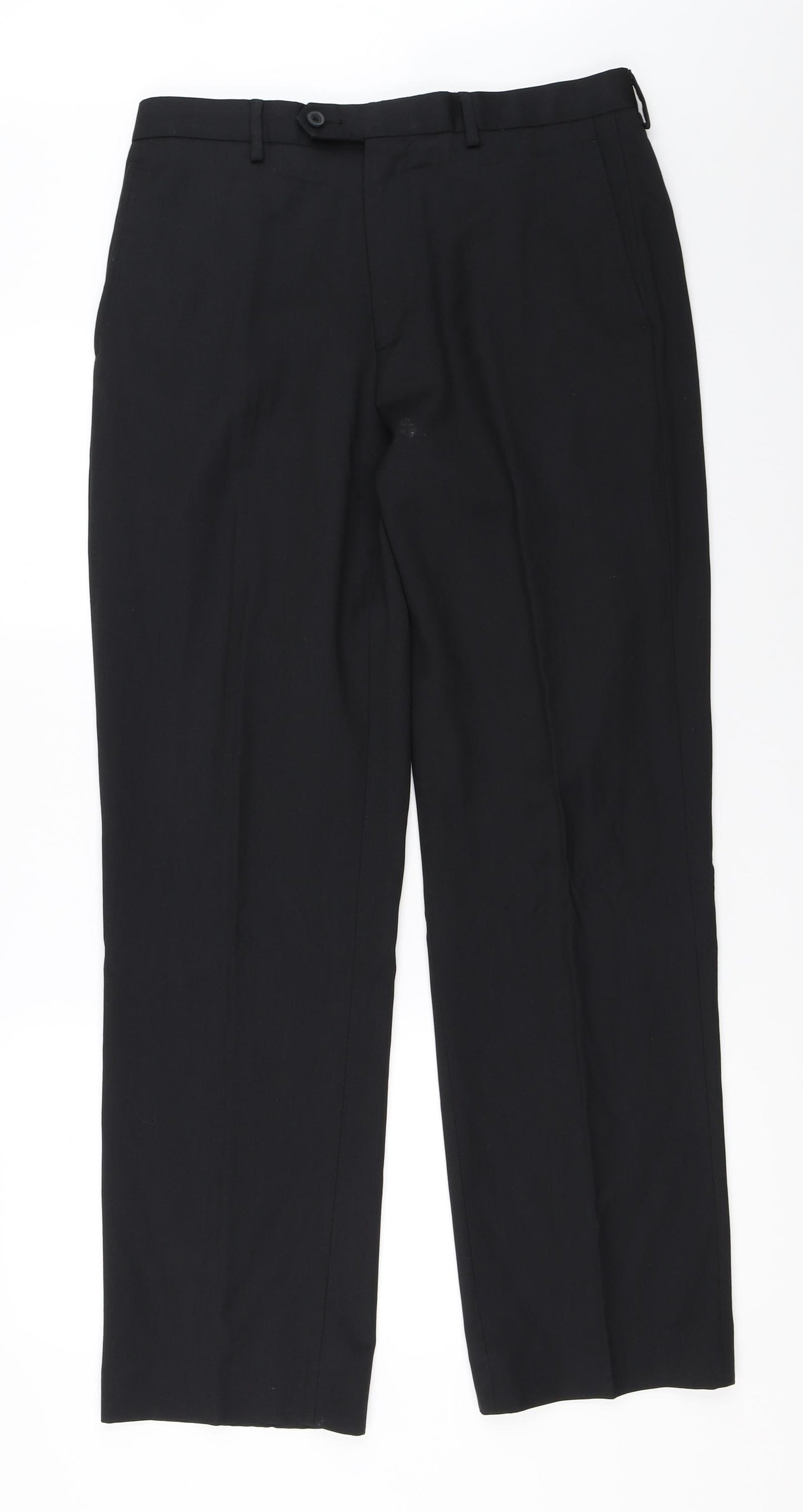 NEXT Mens Black   Trousers  Size 32 in L31 in