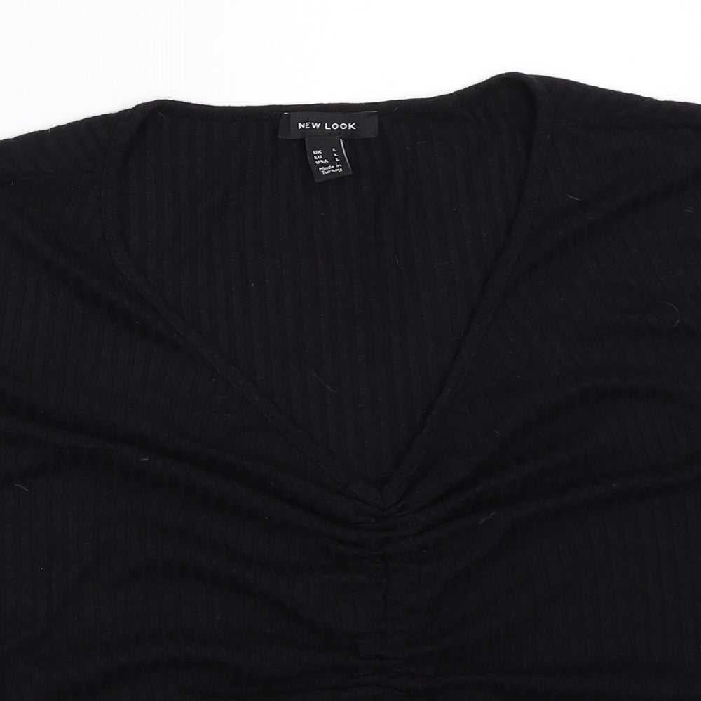 New Look Womens Black   Basic Blouse Size L
