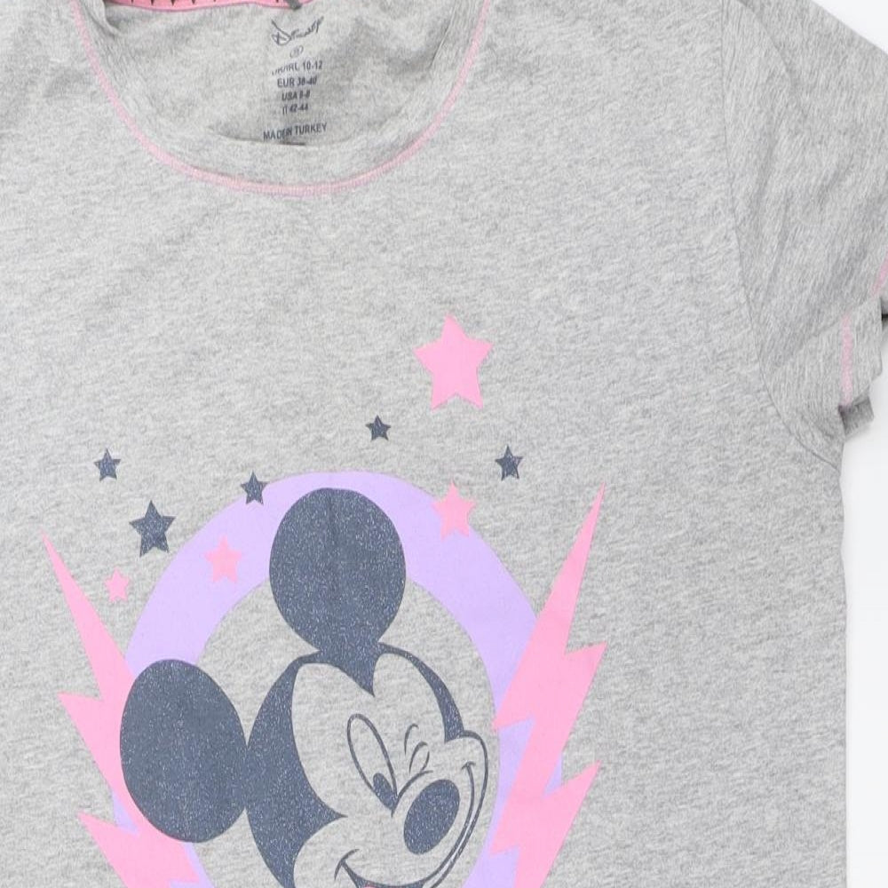 Primark Womens Grey Solid  Top Dress Size 10  - mickey mouse