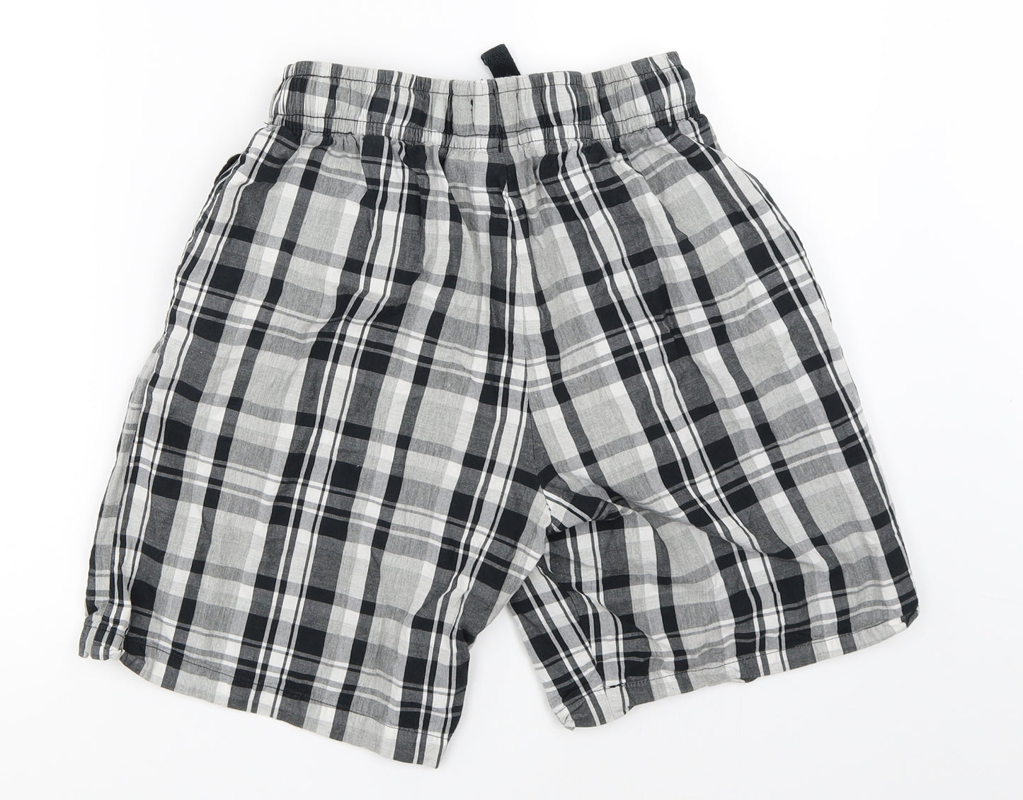 F&F Mens Grey Check  Bermuda Shorts Size M