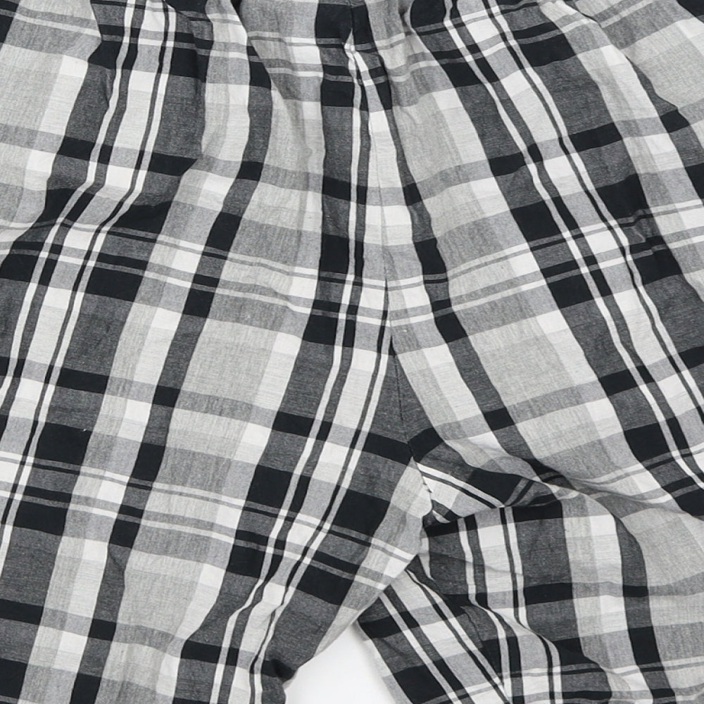 F&F Mens Grey Check  Bermuda Shorts Size M
