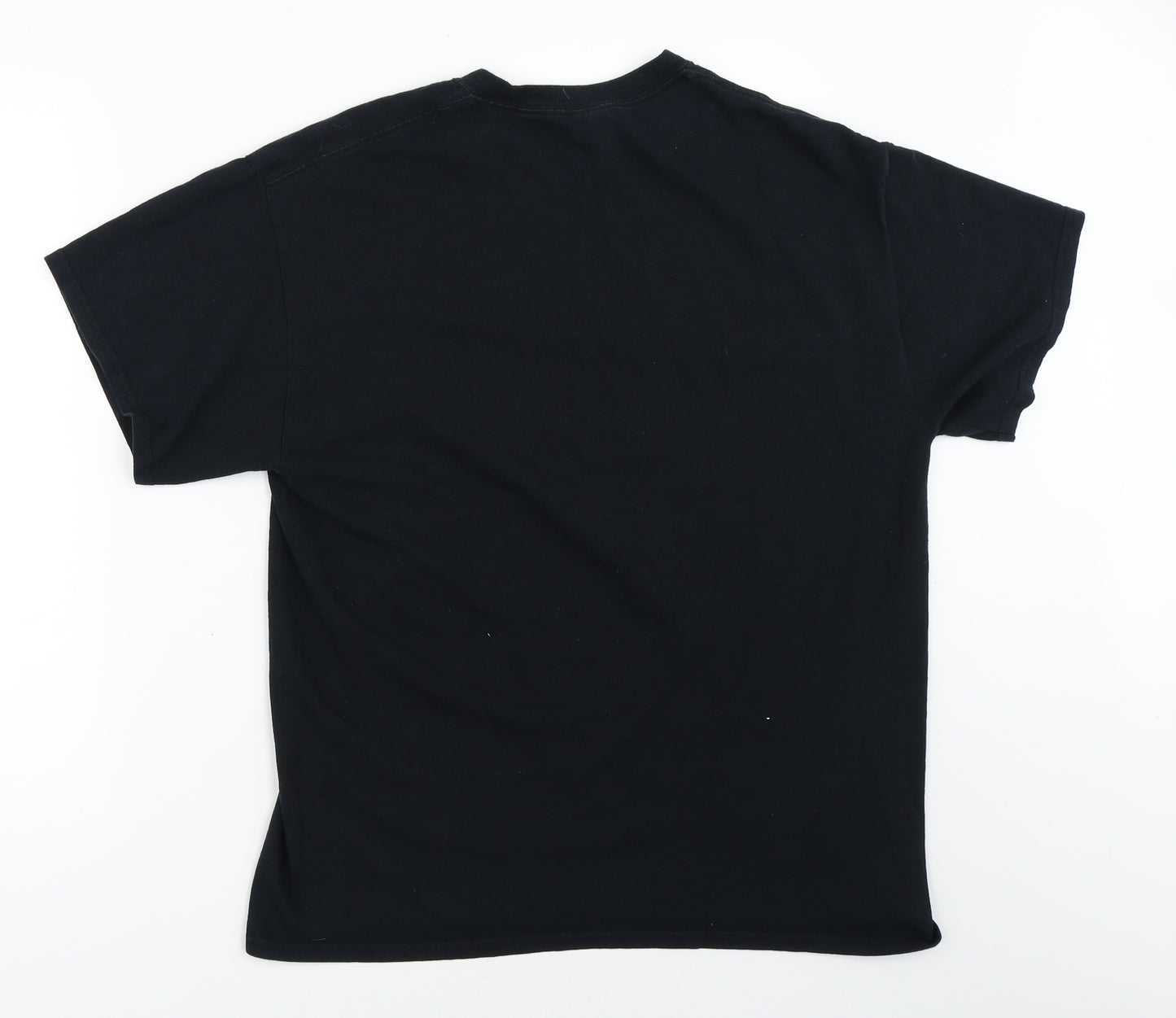 Gildan Mens Black    T-Shirt Size L
