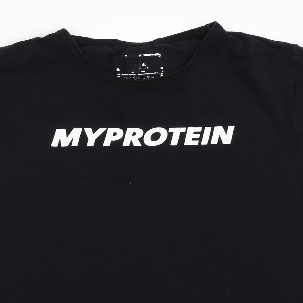 Myprotein Mens Black    T-Shirt Size L