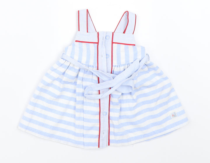 Sergent Major Girls Blue Spotted Fit & Flare Size 0-3 Months