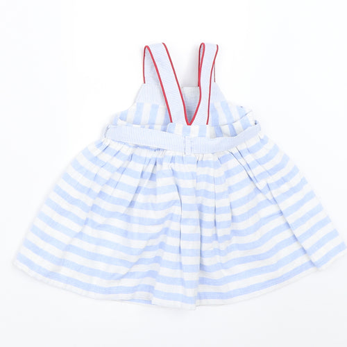 Sergent Major Girls Blue Spotted  Fit & Flare  Size 0-3 Months