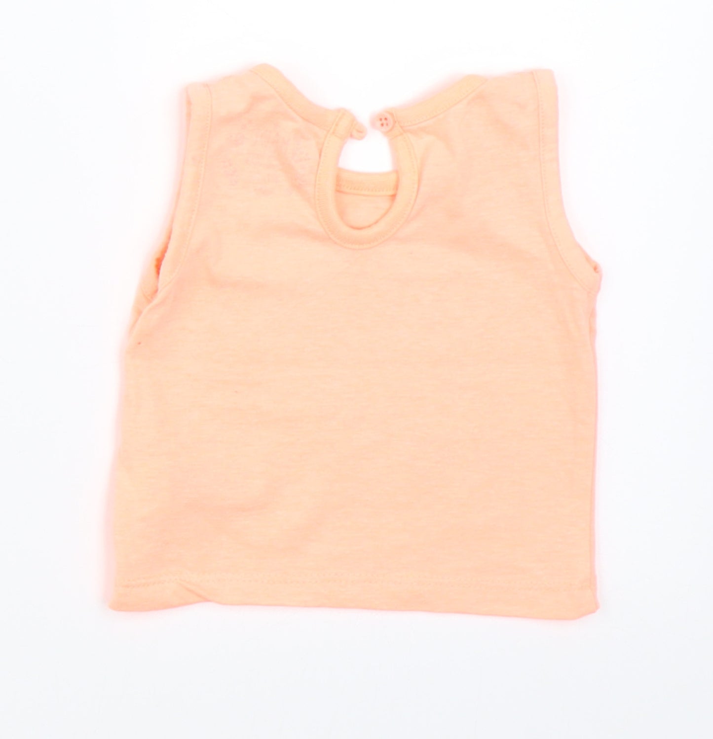 Earlydays Girls Orange   Basic T-Shirt Size 0-3 Months