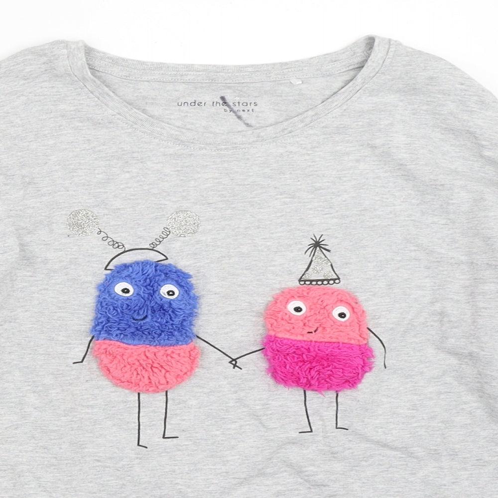 NEXT Girls Grey   Basic T-Shirt Size 12 Years
