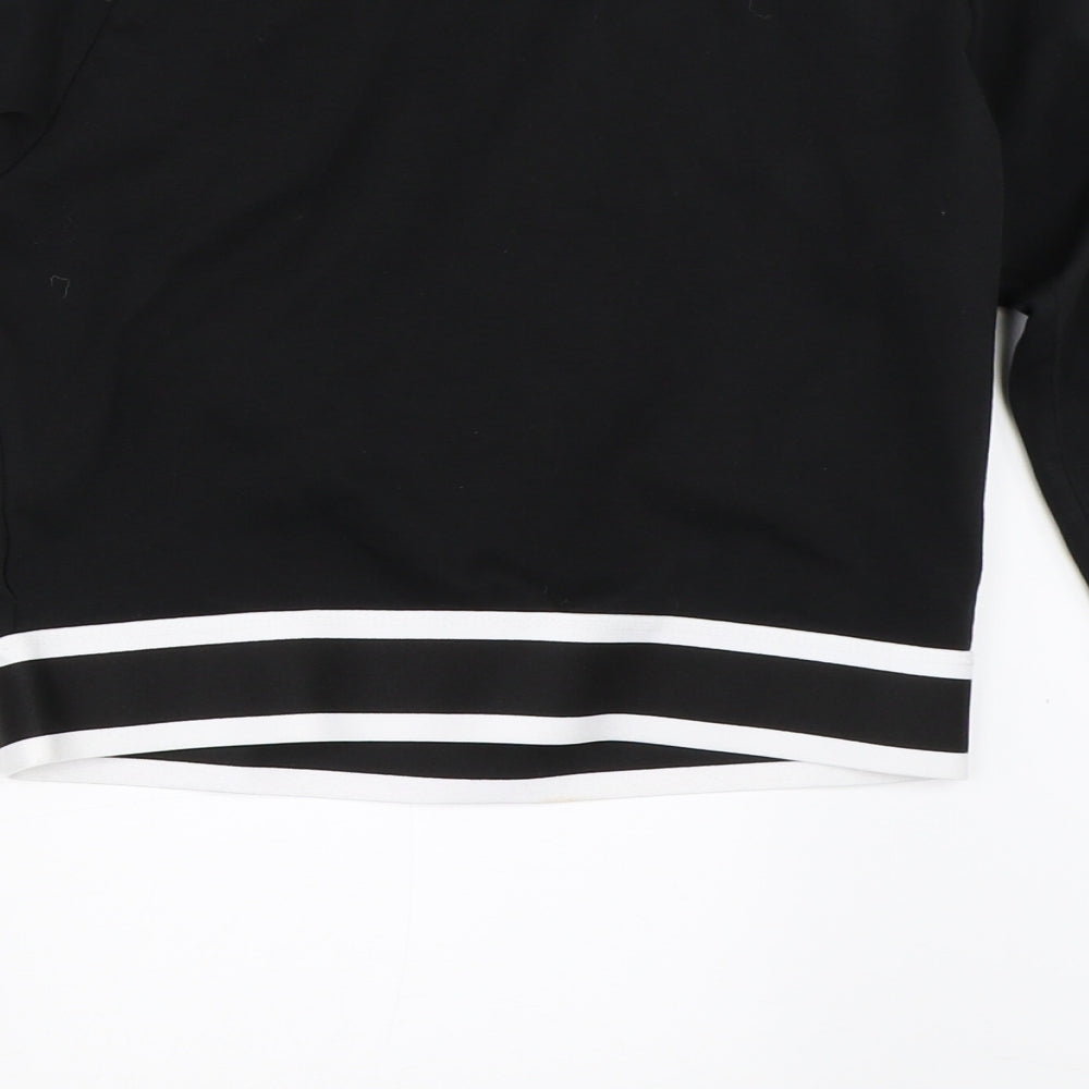 PUMA Womens Black   Cropped T-Shirt Size 12