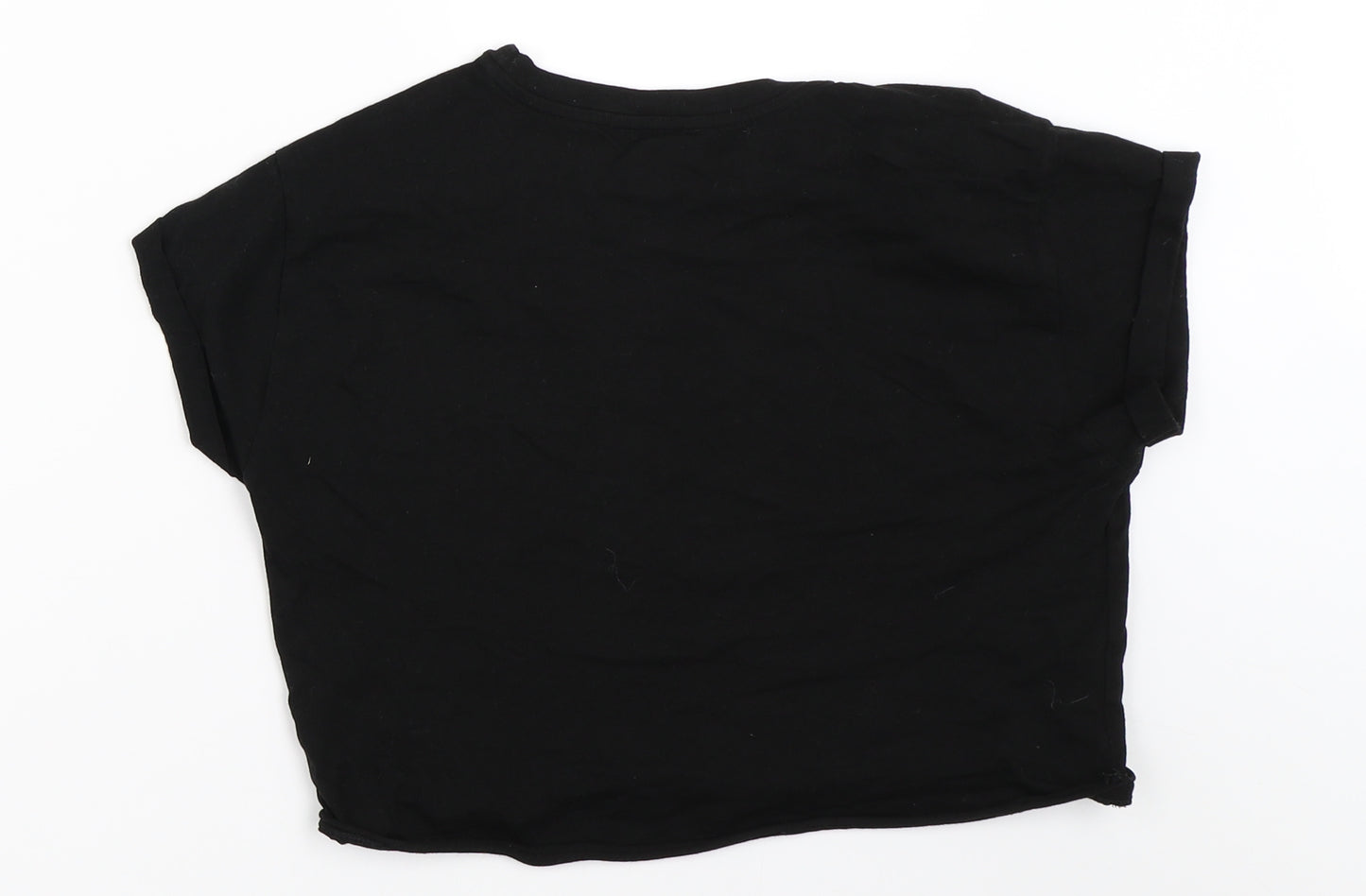 New Look Girls Black   Cropped T-Shirt Size 12-13 Years