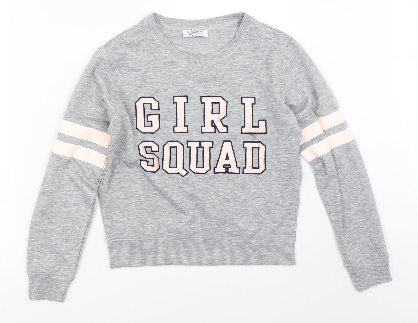 New Look Girls Grey   Pullover Sweatshirt Size S