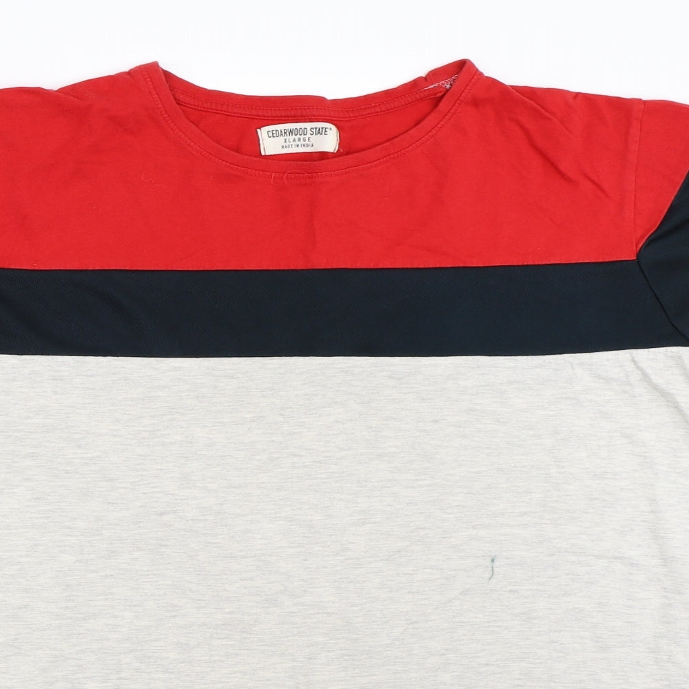 Cedar Wood State Mens Grey    T-Shirt Size XL