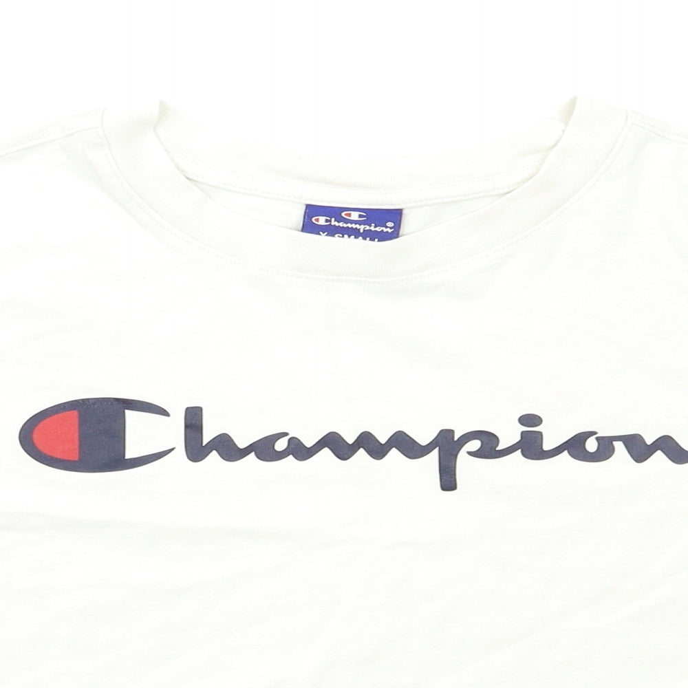 Champion Womens White   Basic T-Shirt Size S