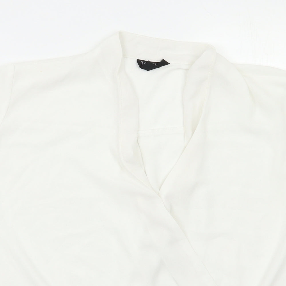 Topshop Womens White   Basic Blouse Size 6