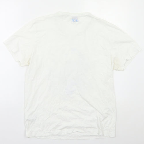 Boss Mens White    T-Shirt Size M