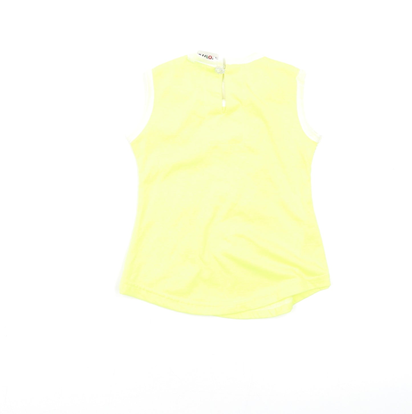 Preworn Girls Yellow Floral  Basic Blouse Size 2-3 Years