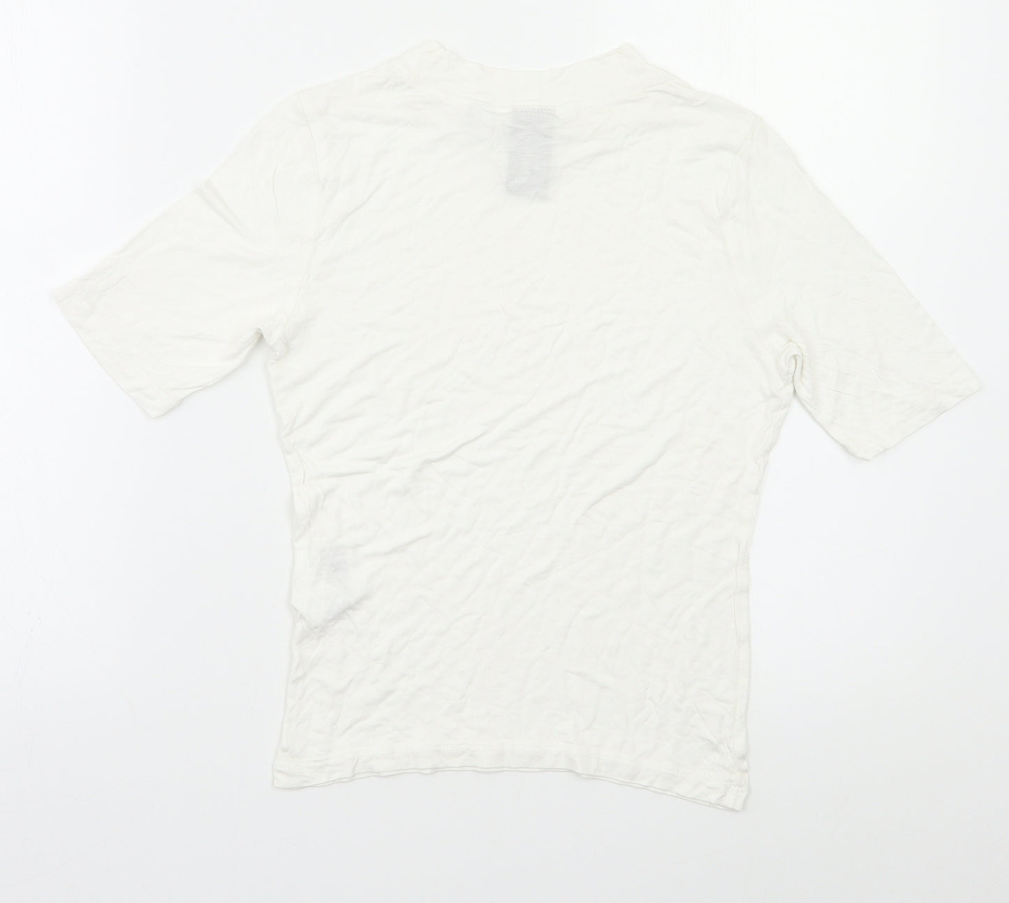 COLLUSION Womens White   Basic Polo Size 12