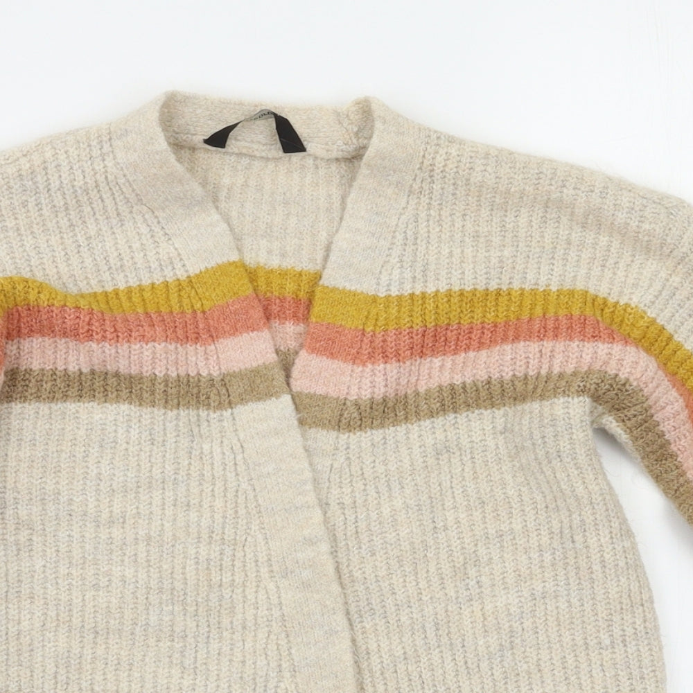 George Girls Beige Striped  Cape Jumper Size 7-8 Years