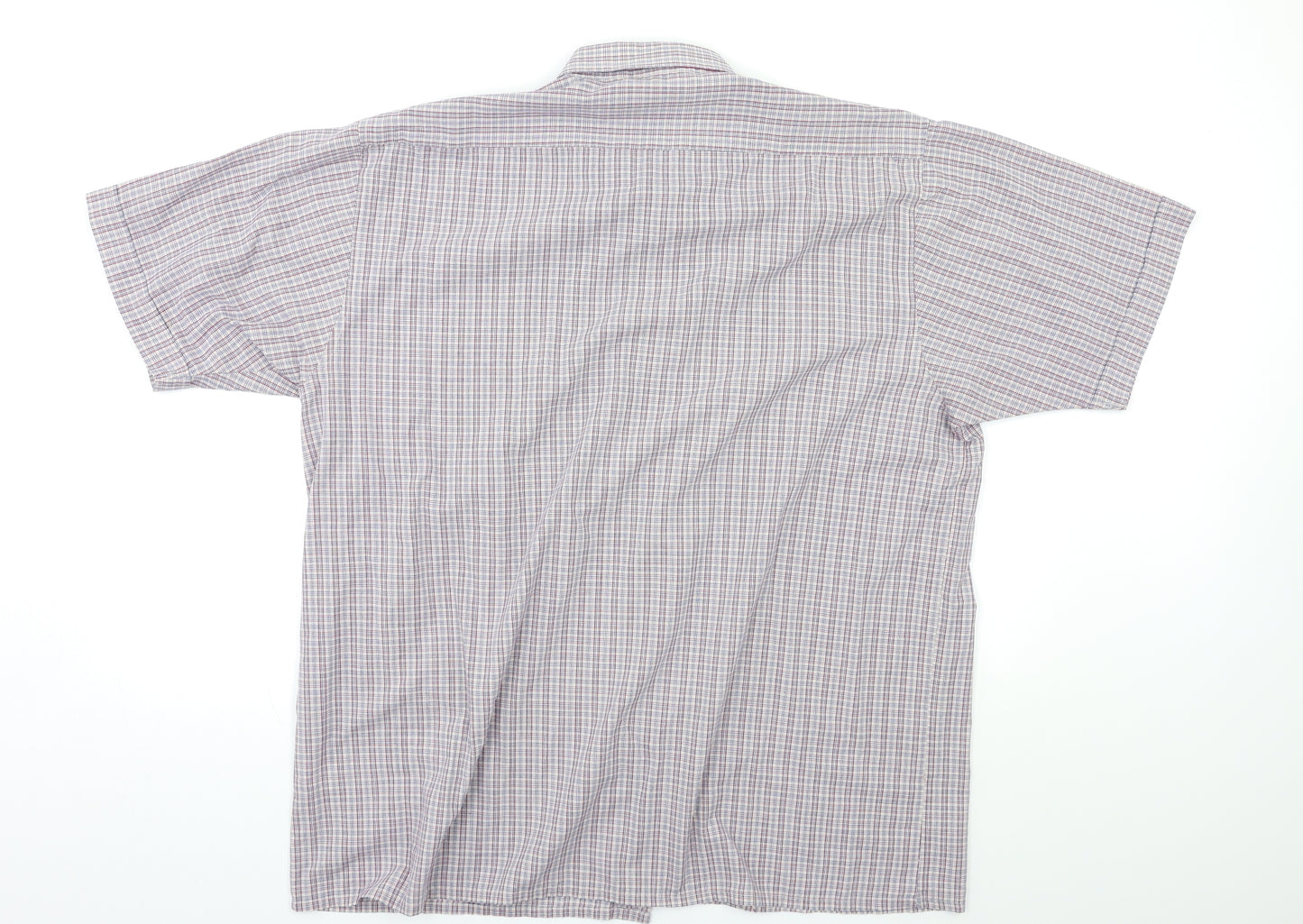 Originals Superior Mens Multicoloured Check   Button-Up Size XL