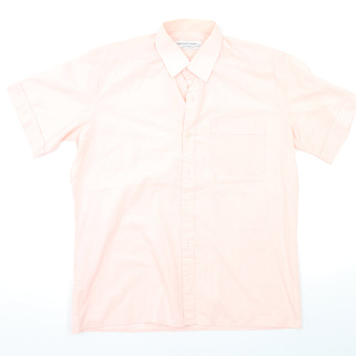 David Latimer Mens Pink    Button-Up Size L