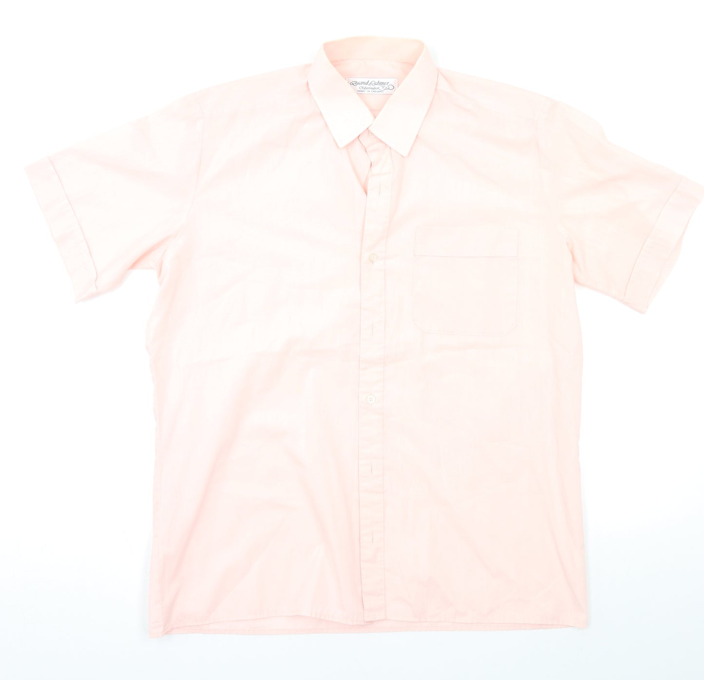 David Latimer Mens Pink    Button-Up Size L