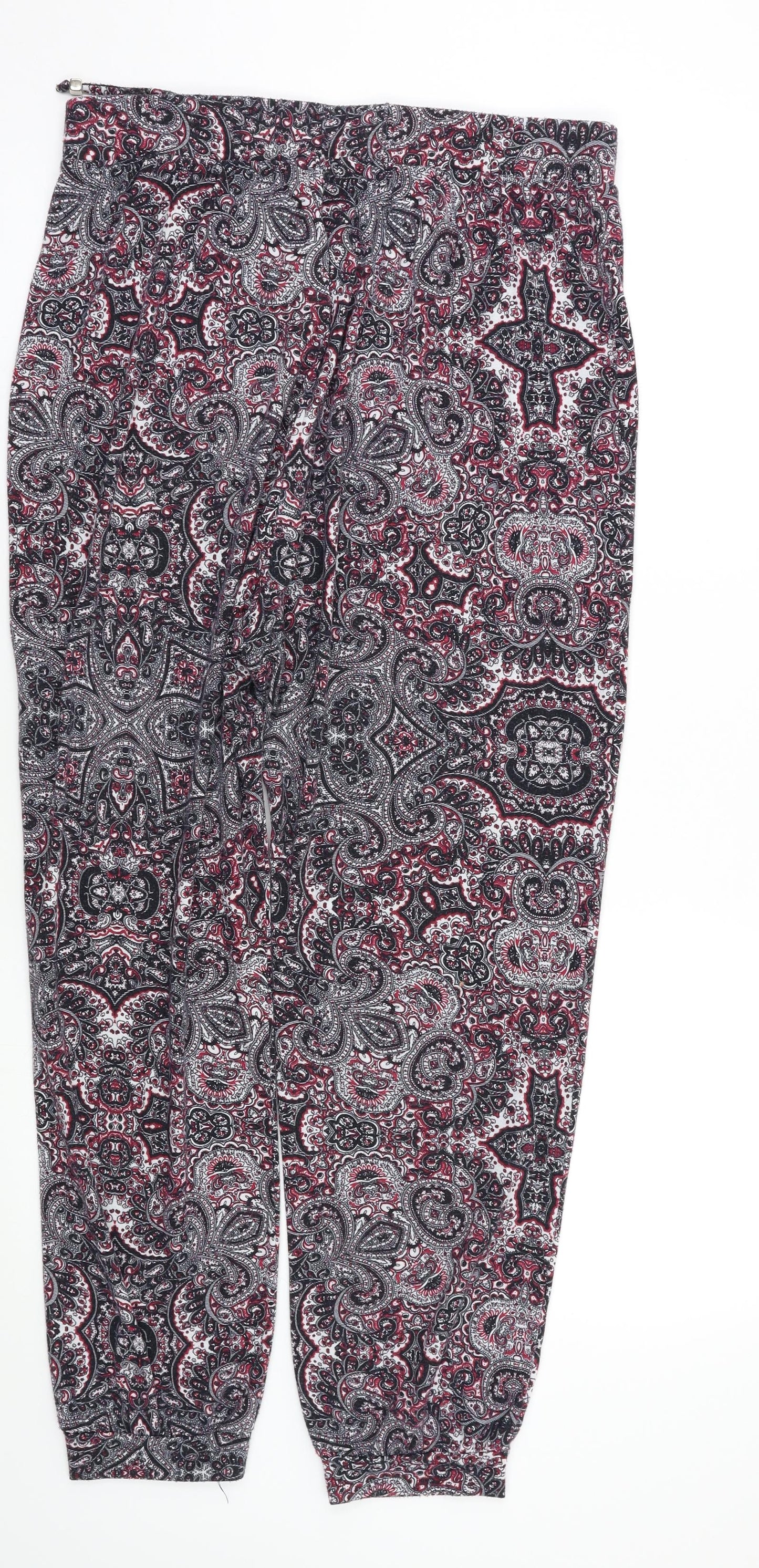 Atmosphere Womens Multicoloured Paisley  Trousers  Size 14 L28 in