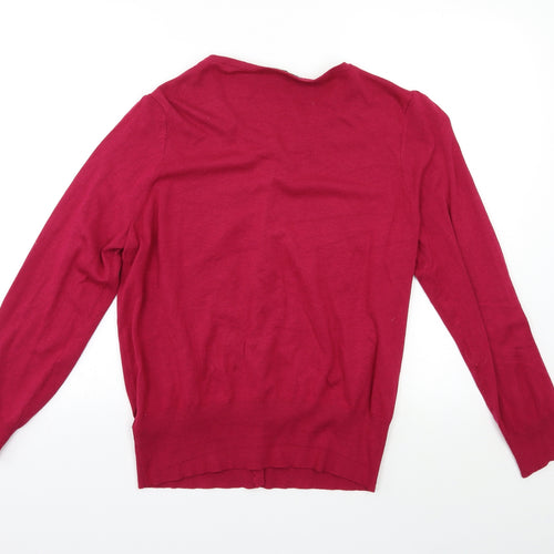 M&S Womens Purple   Cardigan Jumper Size 18