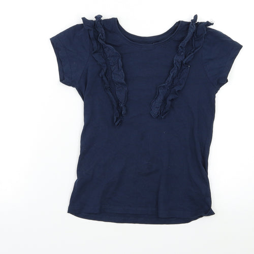 Primark Girls Blue   Basic T-Shirt Size 6-7 Years