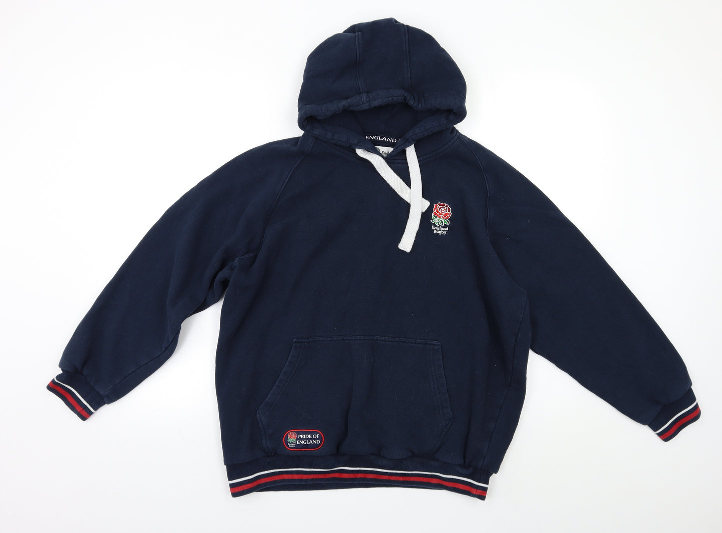 England Rugby Mens Blue   Pullover Hoodie Size L  - Rugby England