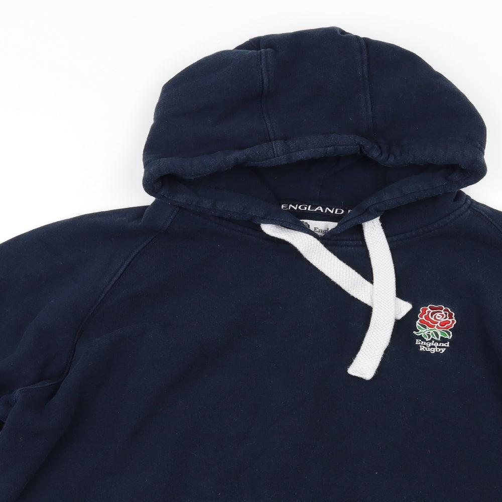 England Rugby Mens Blue   Pullover Hoodie Size L  - Rugby England
