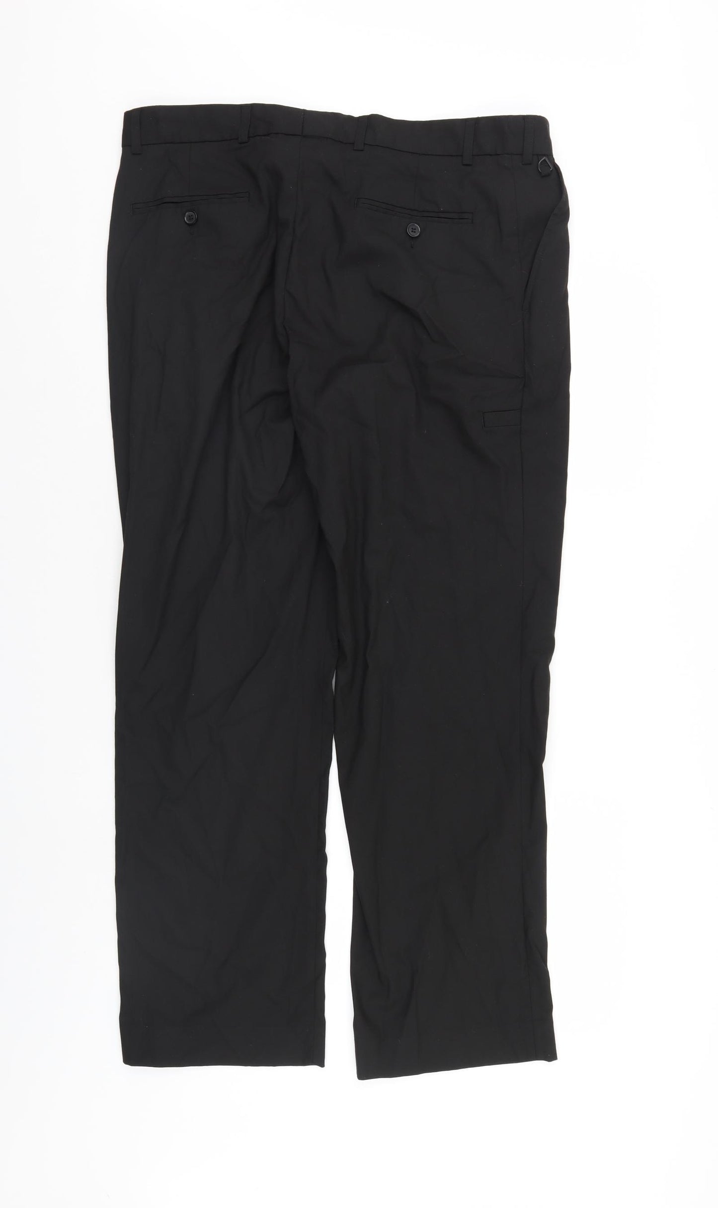 M&S Mens Black   Trousers  Size 36 L30 in