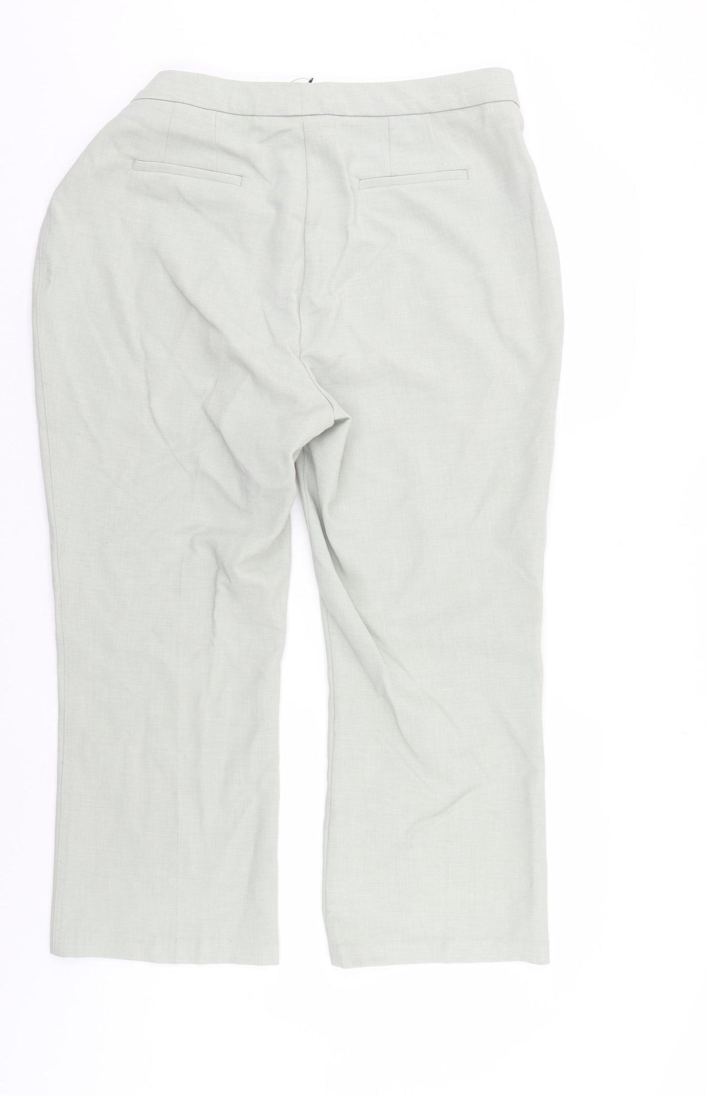 M&S Womens Green   Trousers  Size 18 L26 in