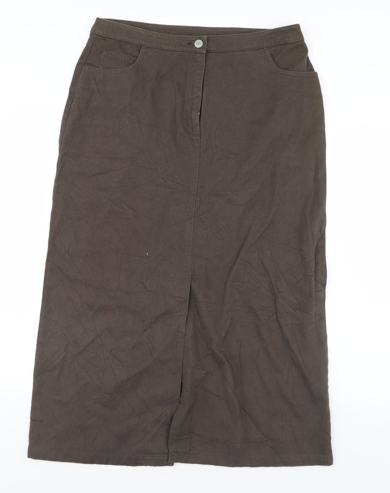 George Womens Green  Denim Straight & Pencil Skirt Size 14