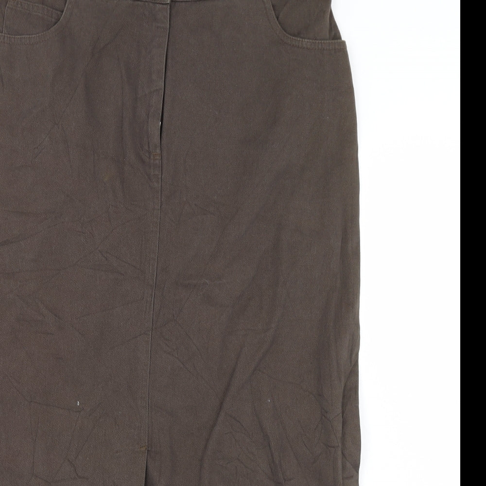 George Womens Green  Denim Straight & Pencil Skirt Size 14