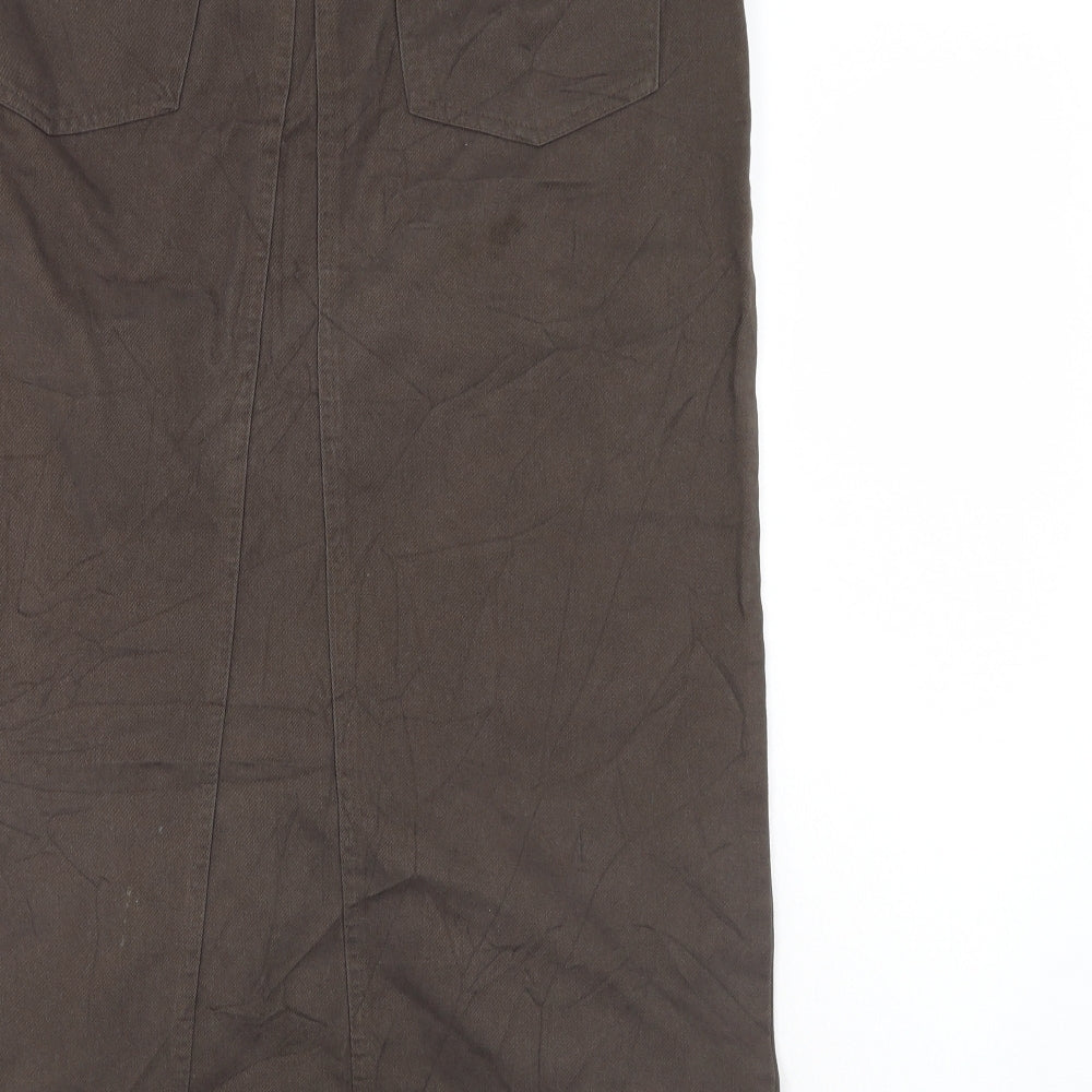 George Womens Green  Denim Straight & Pencil Skirt Size 14