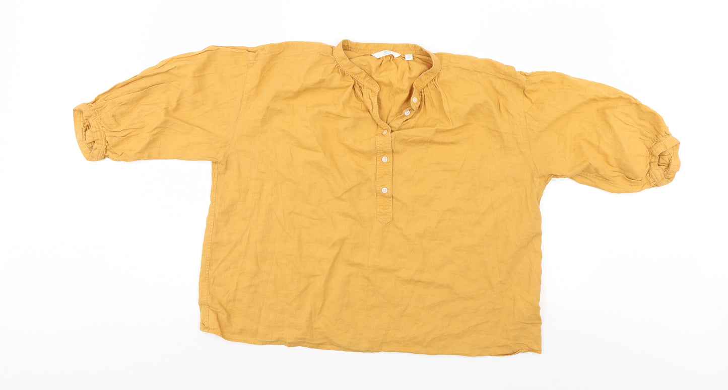 UNQLD Womens Gold   Basic Blouse Size M