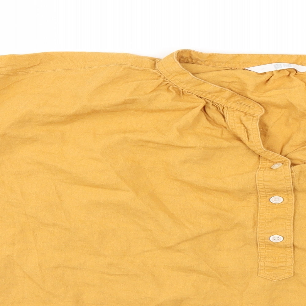 UNQLD Womens Gold   Basic Blouse Size M