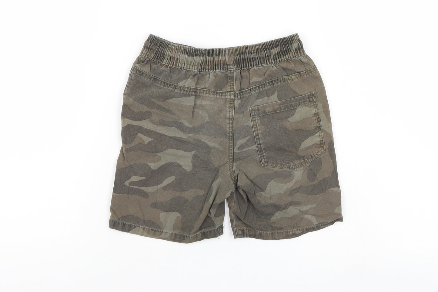 Denim & Co. Boys Green Camouflage  Cargo Shorts Size 4-5 Years