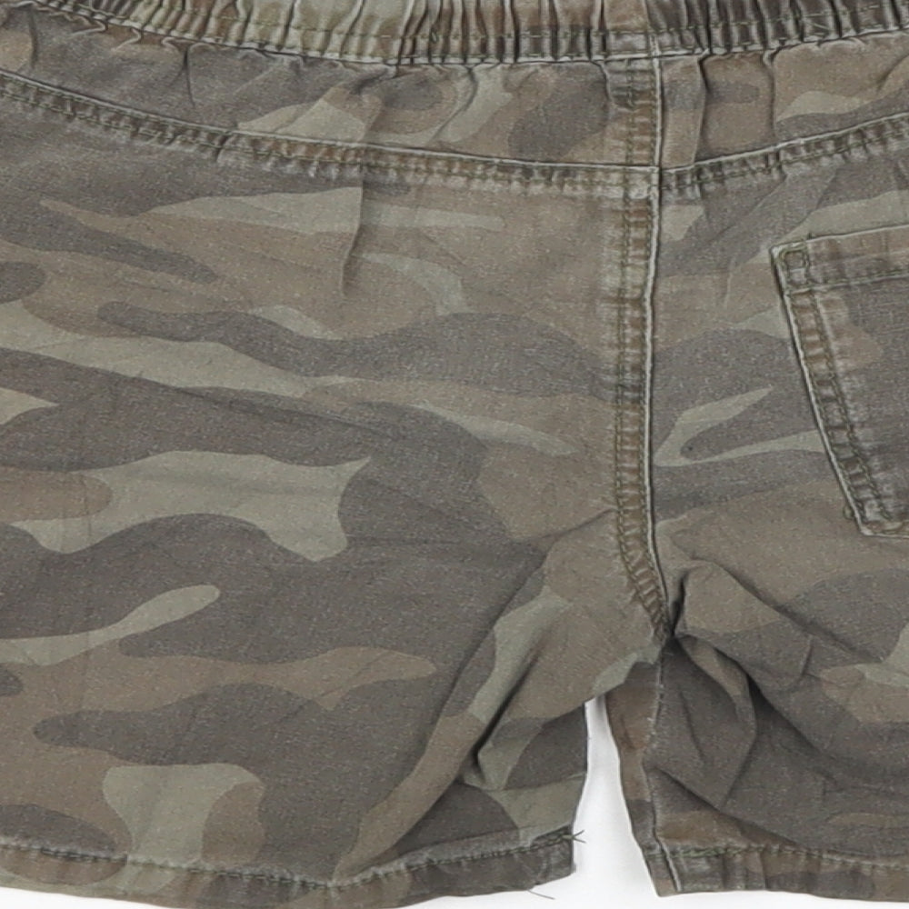 Denim & Co. Boys Green Camouflage  Cargo Shorts Size 4-5 Years