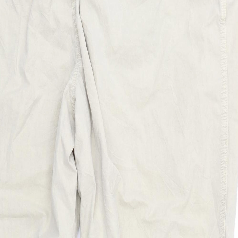 M&S Womens Ivory   Sweatpants Trousers Size 22 L26 in