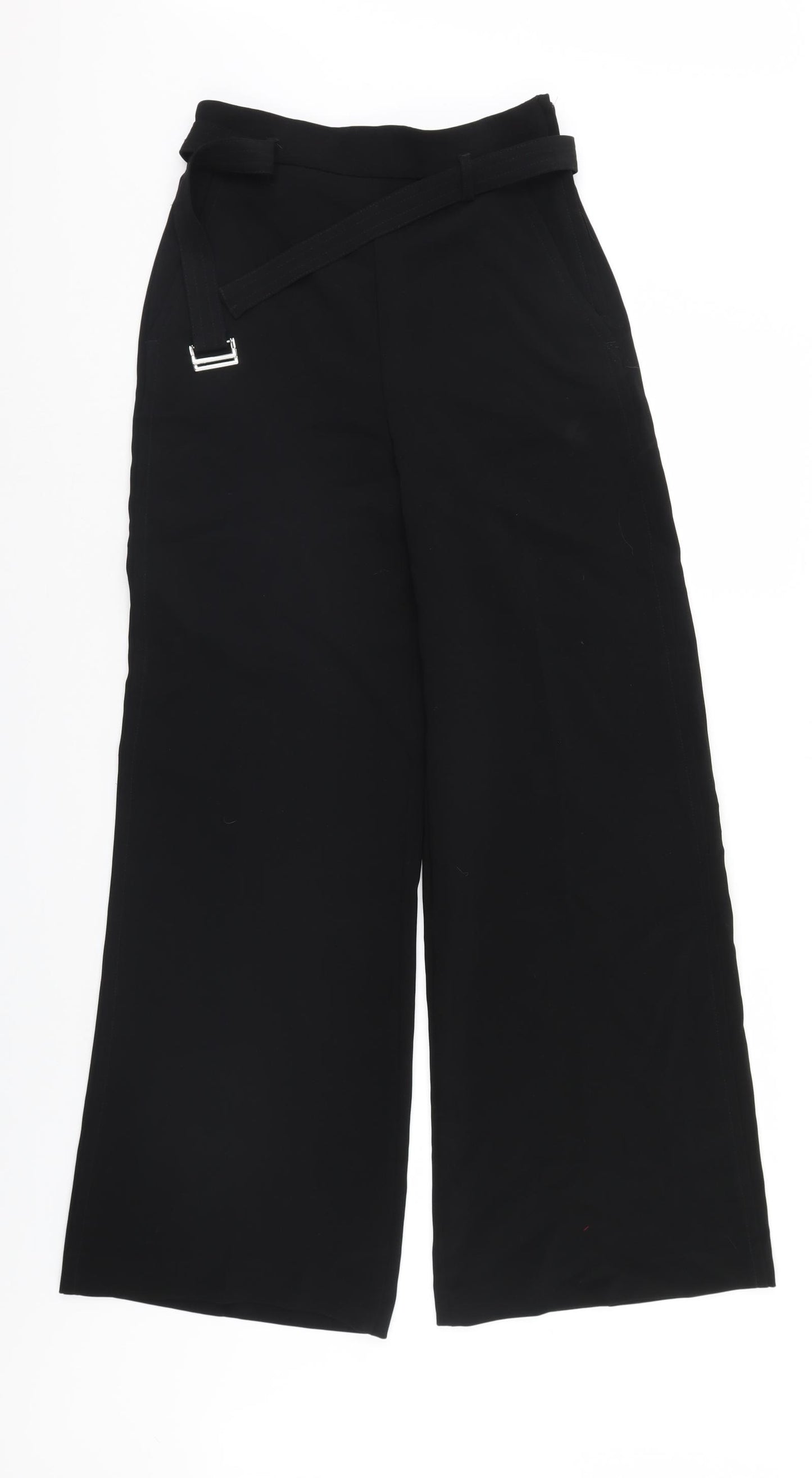 H&M Womens Black   Trousers  Size 8 L30 in