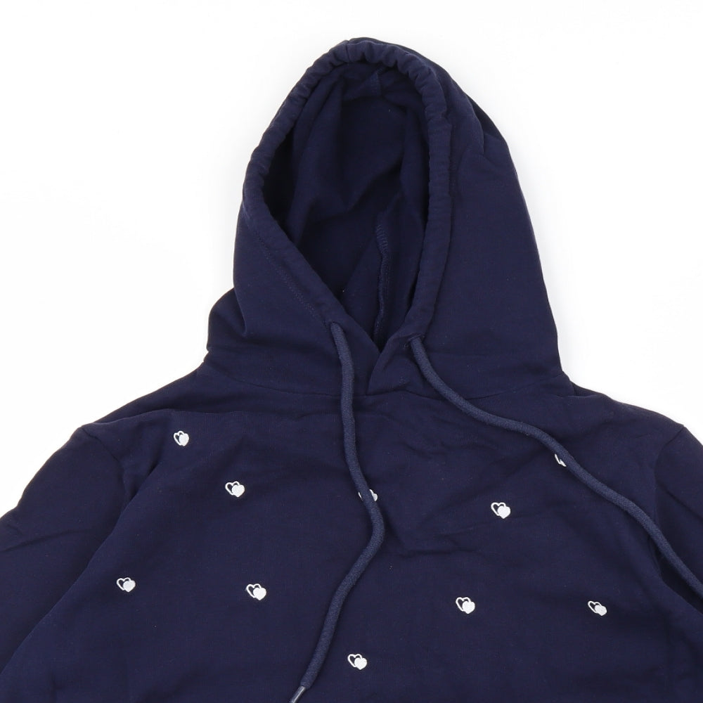 DOROTHEY PERKINS Womens  Polka Dot  Pullover Hoodie Size 12  - hearts
