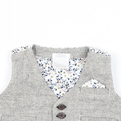 mamas & papas Boys Grey   Basic Jacket Snowsuit Size Newborn