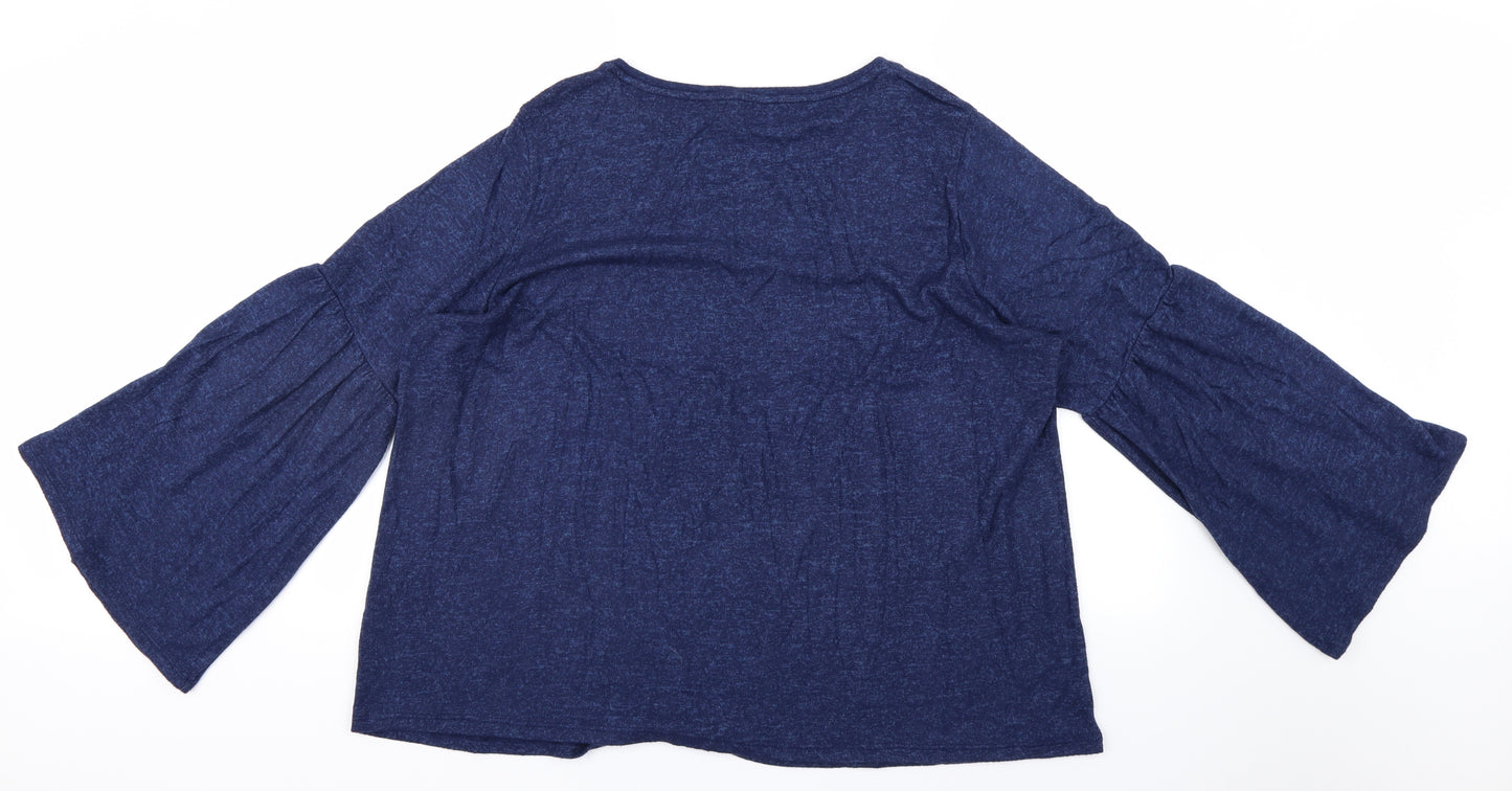 George Womens Blue   Basic Blouse Size 24