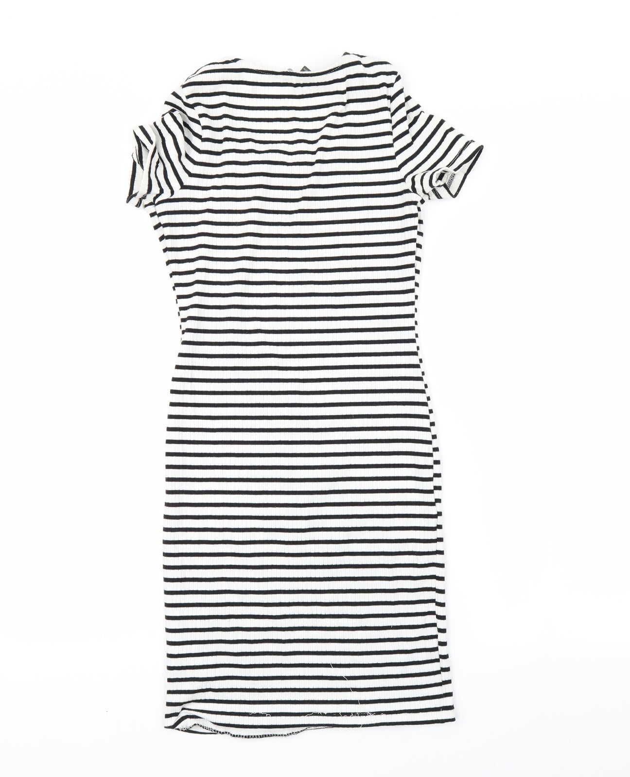 Primark Womens White Striped  Pencil Dress  Size 6