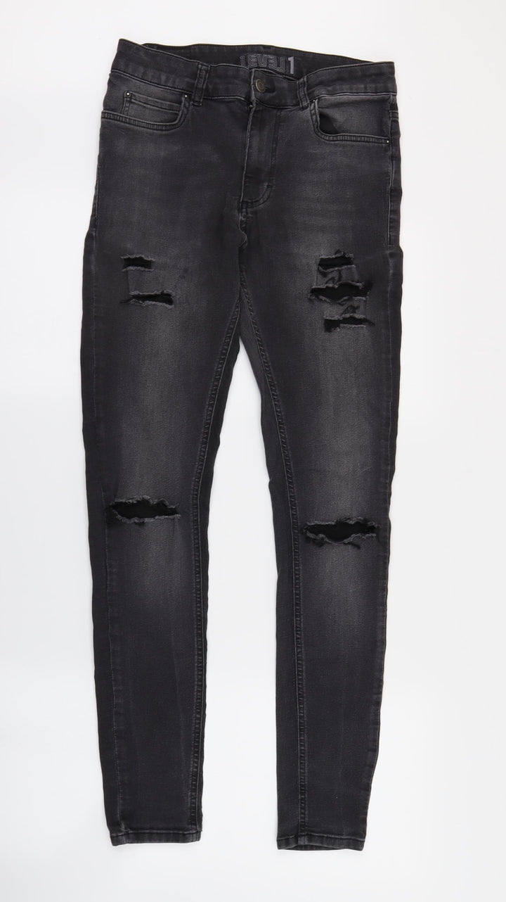 LEVEL1 Womens Black   Skinny Jeans Size 32 in L28 in