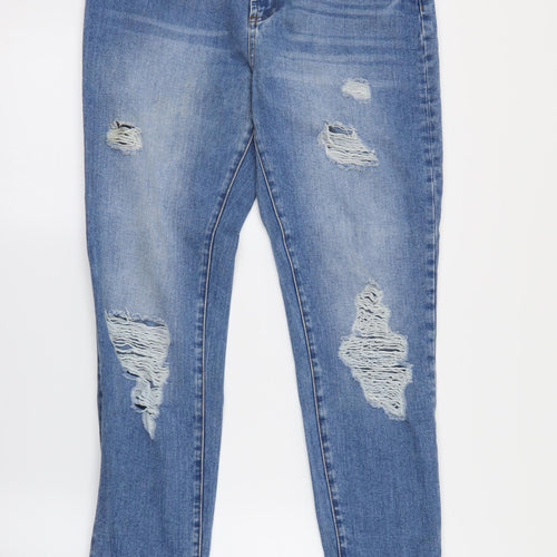 miss denim Womens Blue   Straight Jeans Size 10 L20 in