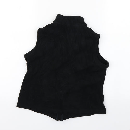 Marks and Spencer Womens Black  Fleece Jacket  Size 4