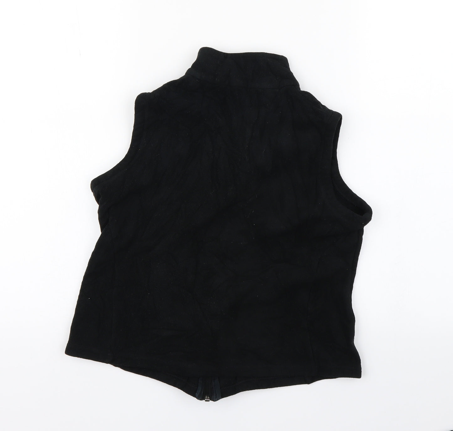Marks and Spencer Womens Black  Fleece Jacket  Size 4