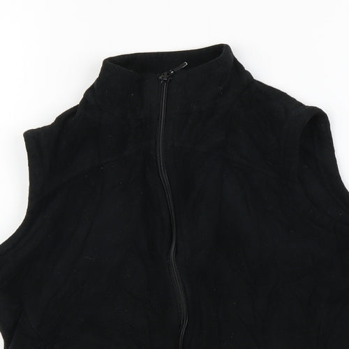 Marks and Spencer Womens Black  Fleece Jacket  Size 4