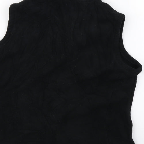 Marks and Spencer Womens Black  Fleece Jacket  Size 4